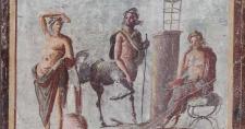Quirón Apolo y Asclepios. Fresco del Museo Arqueológico Nacional de Nápoles Quirón Apolo y Asclepios. Fresco del Museo Arqueológico Nacional de Nápoles